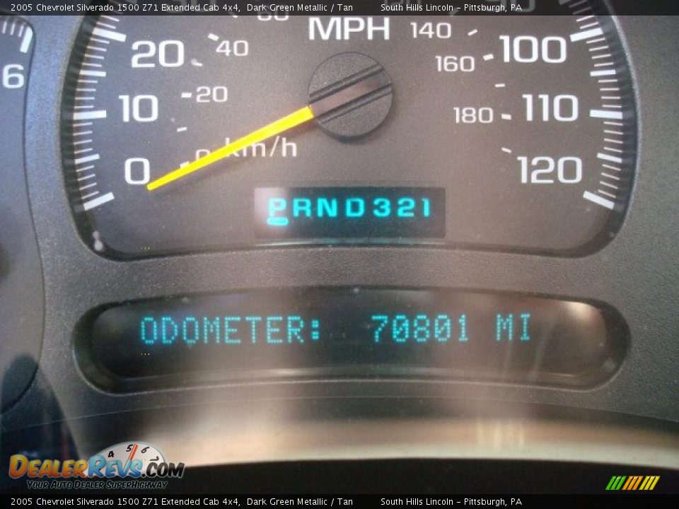 2005 Chevrolet Silverado 1500 Z71 Extended Cab 4x4 Dark Green Metallic / Tan Photo #15