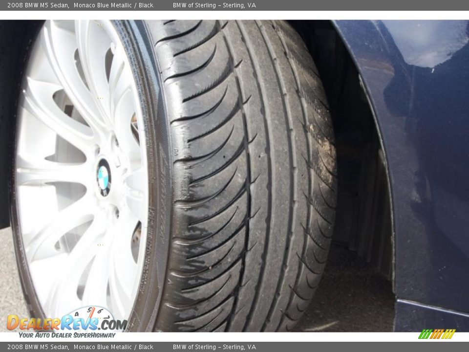 2008 BMW M5 Sedan Monaco Blue Metallic / Black Photo #15