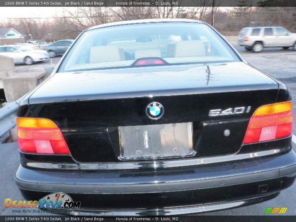 1999 BMW 5 Series 540i Sedan Jet Black / Sand Beige Photo #3