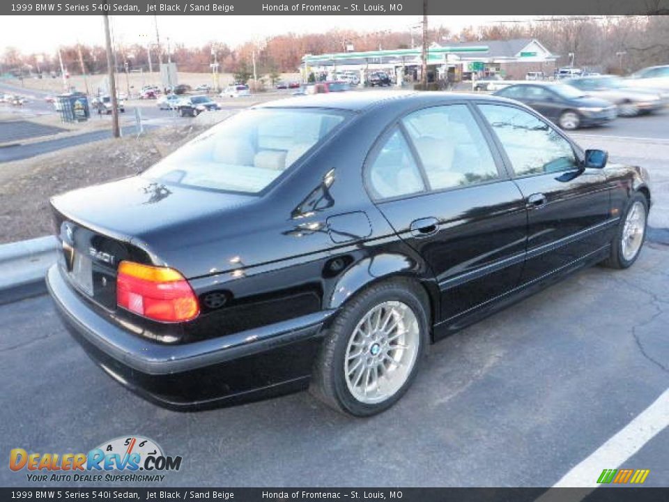 1999 BMW 5 Series 540i Sedan Jet Black / Sand Beige Photo #4