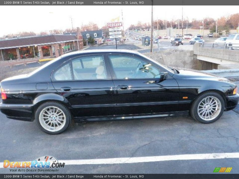 1999 BMW 5 Series 540i Sedan Jet Black / Sand Beige Photo #5