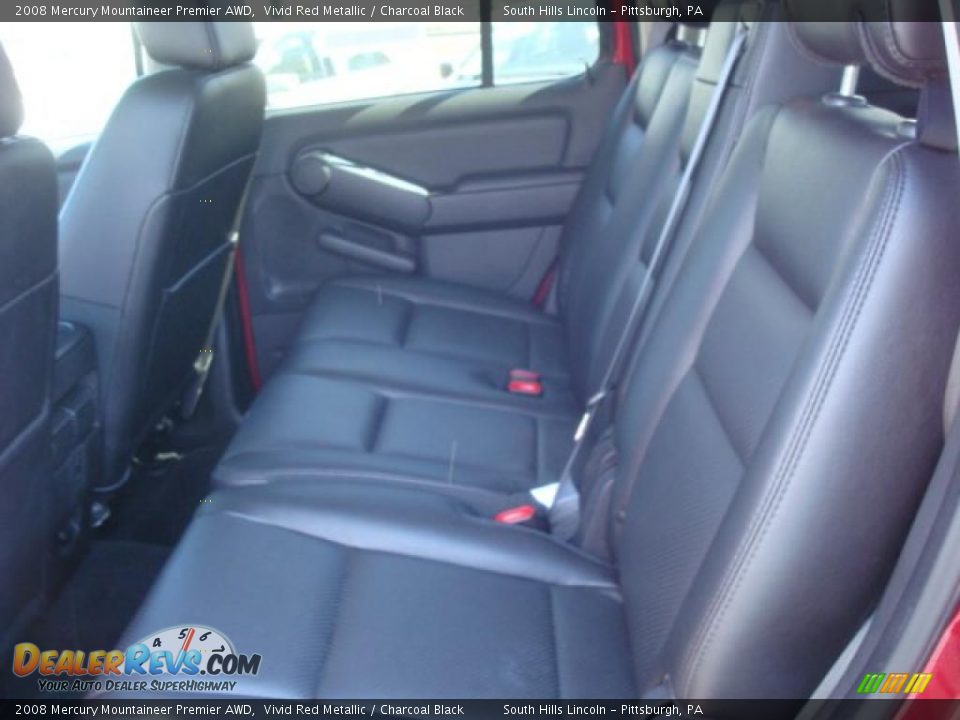 2008 Mercury Mountaineer Premier AWD Vivid Red Metallic / Charcoal Black Photo #9