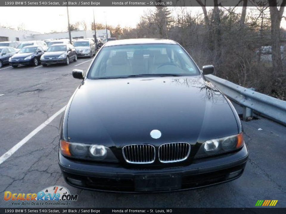 1999 BMW 5 Series 540i Sedan Jet Black / Sand Beige Photo #7