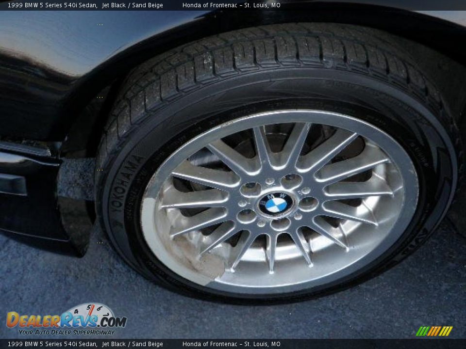 1999 BMW 5 Series 540i Sedan Jet Black / Sand Beige Photo #9