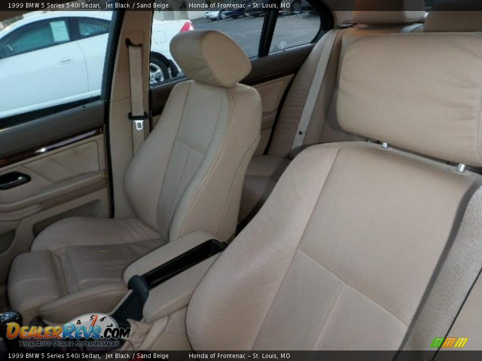1999 BMW 5 Series 540i Sedan Jet Black / Sand Beige Photo #10