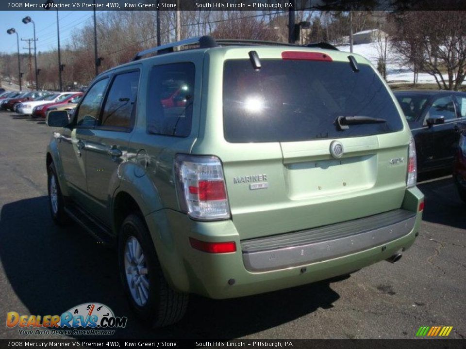 2008 Mercury Mariner V6 Premier 4WD Kiwi Green / Stone Photo #2