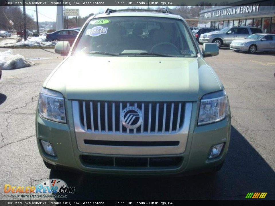 2008 Mercury Mariner V6 Premier 4WD Kiwi Green / Stone Photo #6