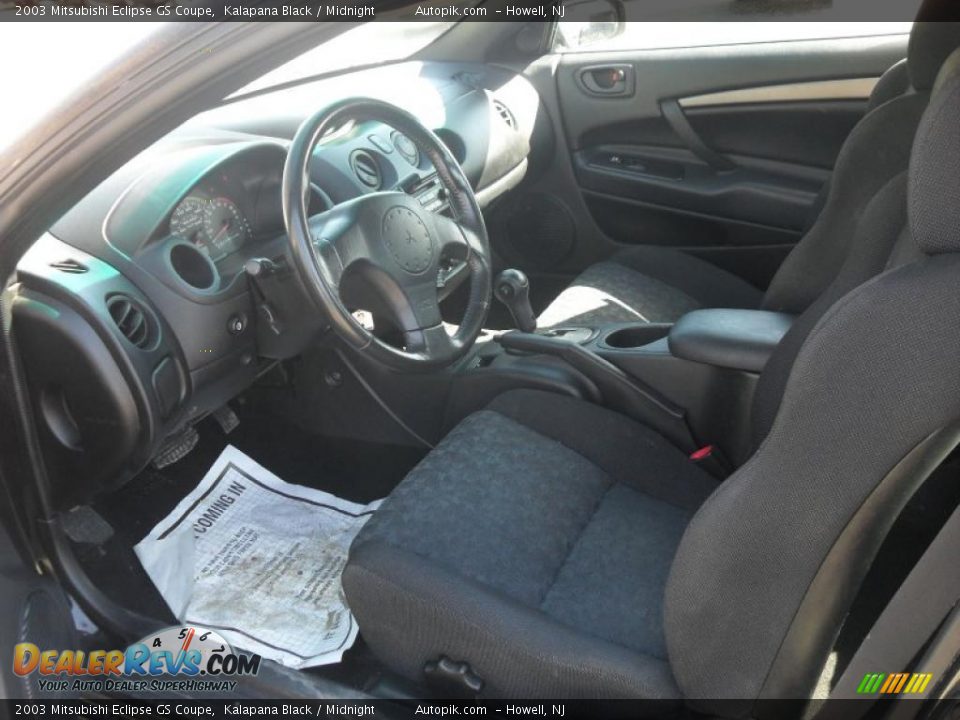 2003 Mitsubishi Eclipse GS Coupe Kalapana Black / Midnight Photo #9