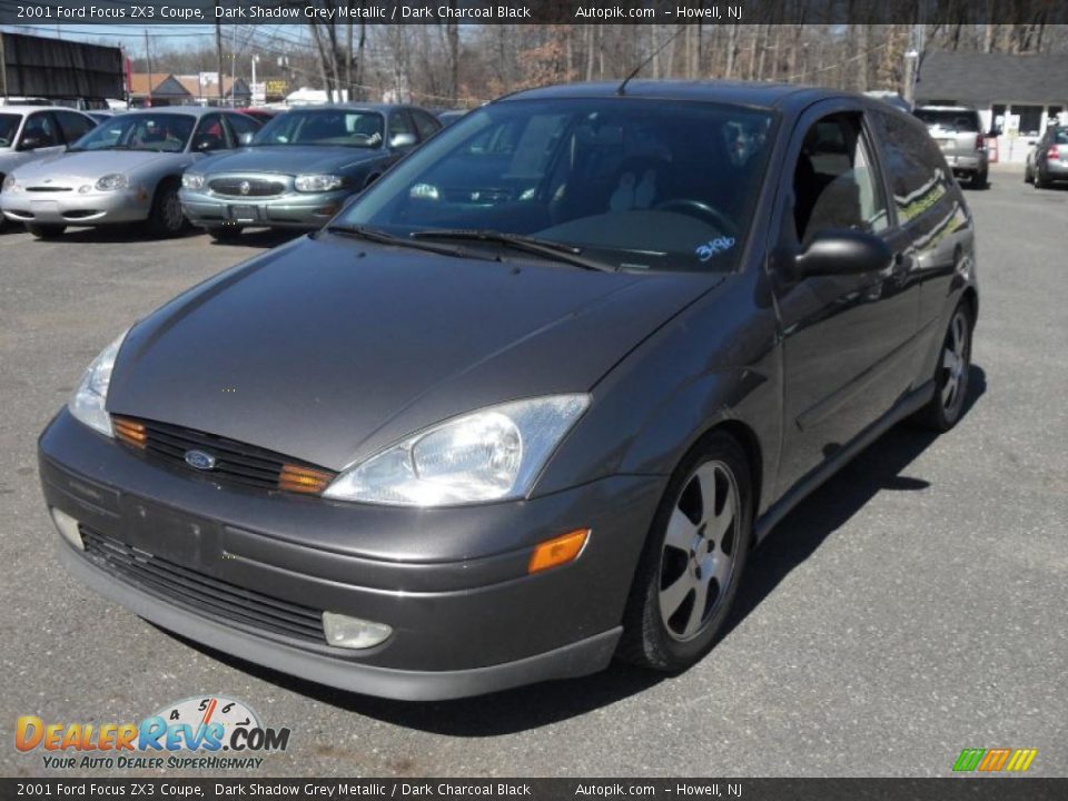 2001 Ford Focus ZX3 Coupe Dark Shadow Grey Metallic / Dark Charcoal Black Photo #2