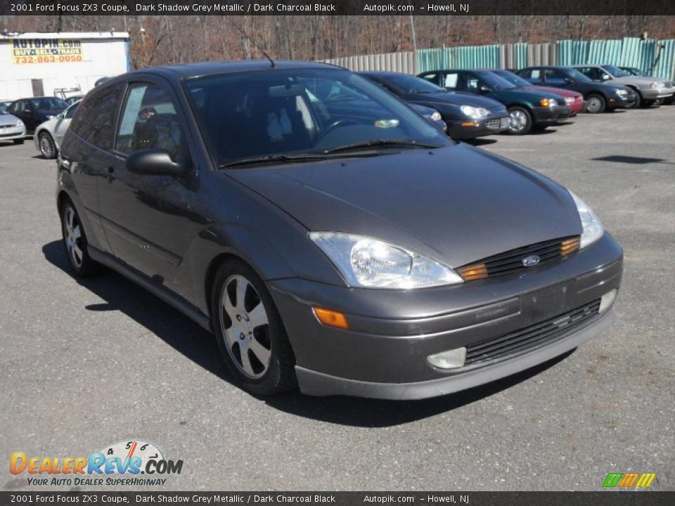 2001 Ford Focus ZX3 Coupe Dark Shadow Grey Metallic / Dark Charcoal Black Photo #3