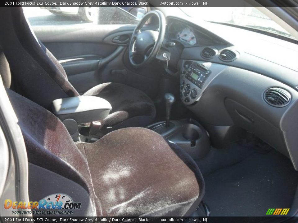 2001 Ford Focus ZX3 Coupe Dark Shadow Grey Metallic / Dark Charcoal Black Photo #10