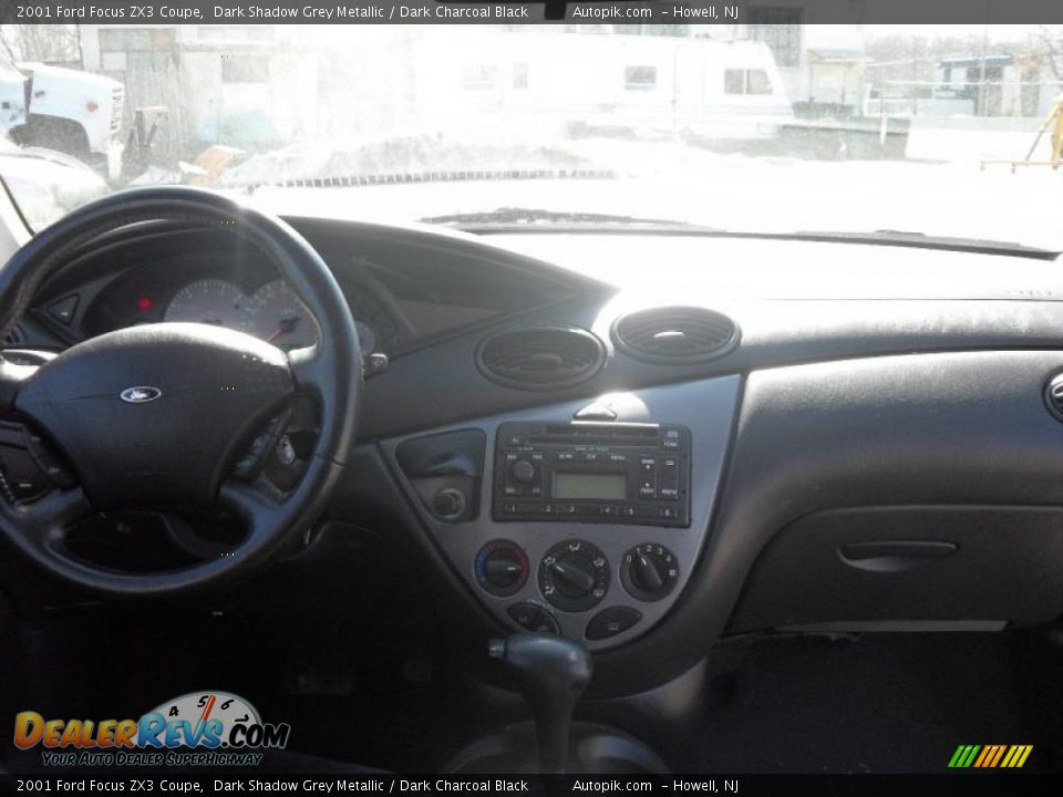 2001 Ford Focus ZX3 Coupe Dark Shadow Grey Metallic / Dark Charcoal Black Photo #13