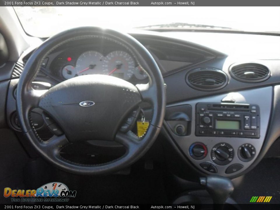 2001 Ford Focus ZX3 Coupe Dark Shadow Grey Metallic / Dark Charcoal Black Photo #15