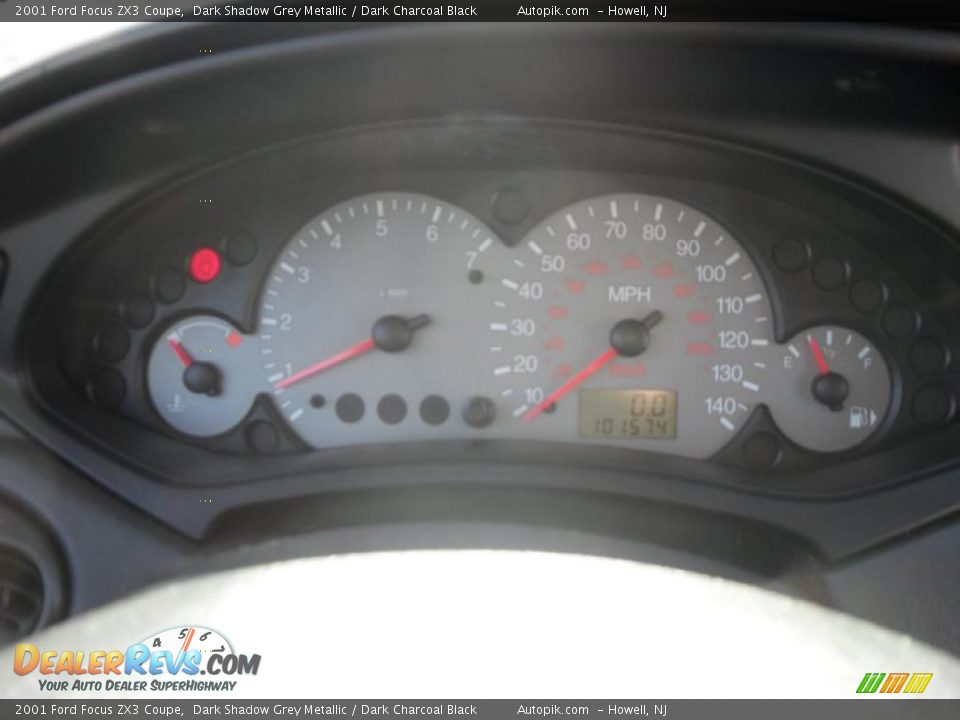 2001 Ford Focus ZX3 Coupe Dark Shadow Grey Metallic / Dark Charcoal Black Photo #16