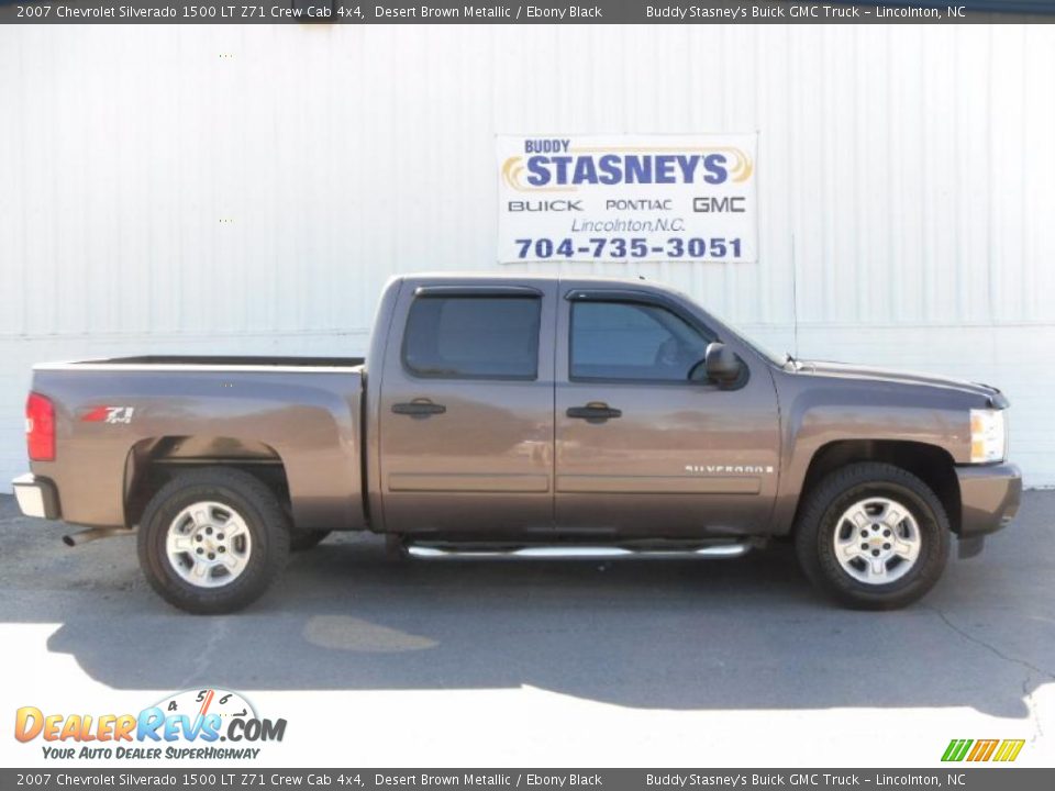 2007 Chevrolet Silverado 1500 LT Z71 Crew Cab 4x4 Desert Brown Metallic / Ebony Black Photo #1