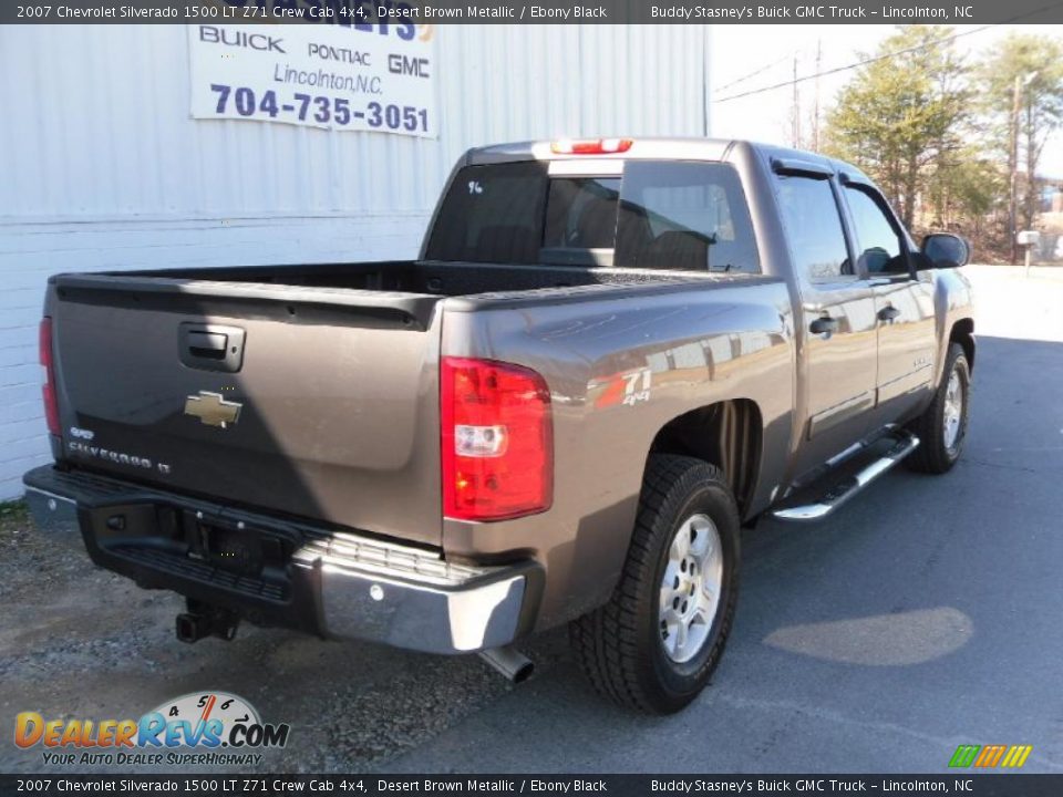 2007 Chevrolet Silverado 1500 LT Z71 Crew Cab 4x4 Desert Brown Metallic / Ebony Black Photo #5