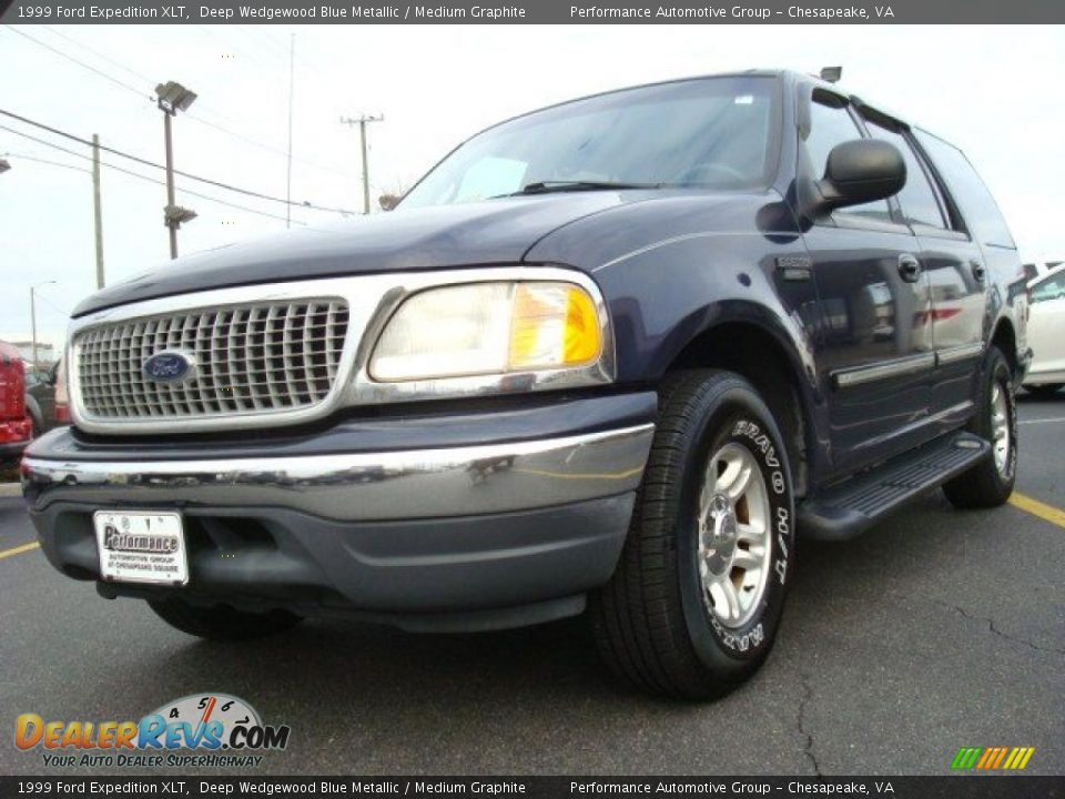 1999 Ford Expedition XLT Deep Wedgewood Blue Metallic / Medium Graphite Photo #1