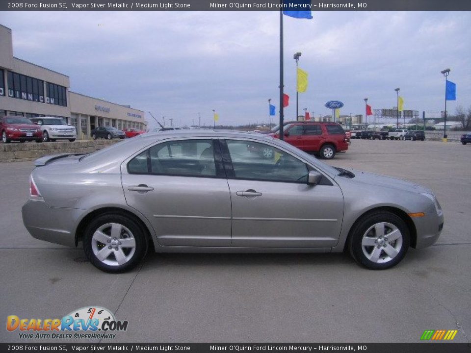 2008 Ford Fusion SE Vapor Silver Metallic / Medium Light Stone Photo #2