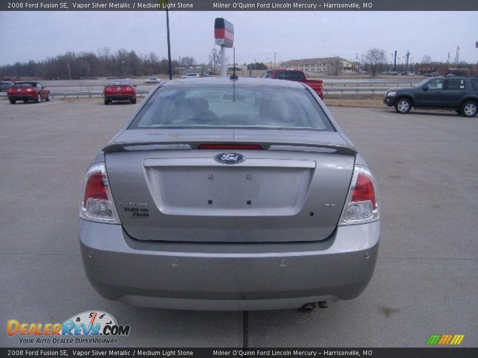 2008 Ford Fusion SE Vapor Silver Metallic / Medium Light Stone Photo #4