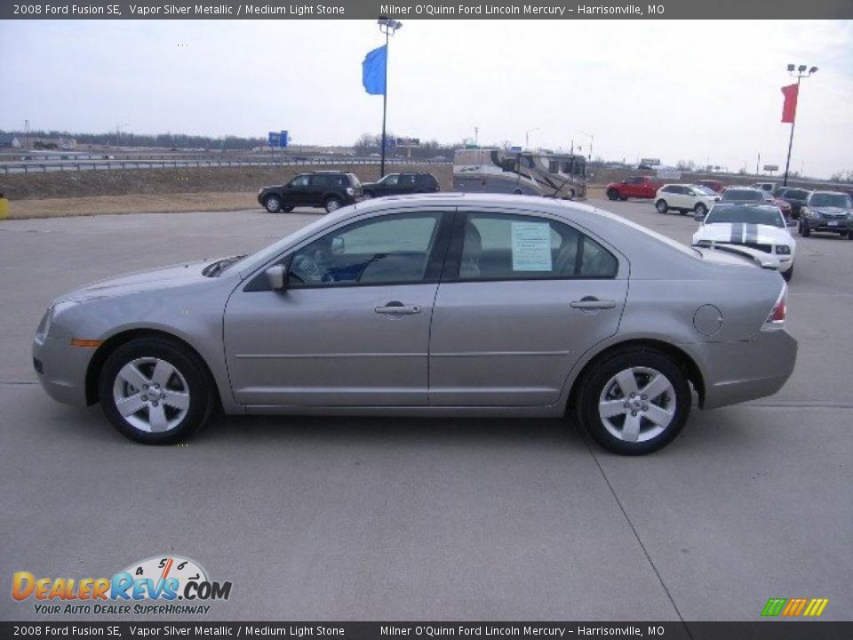 2008 Ford Fusion SE Vapor Silver Metallic / Medium Light Stone Photo #6