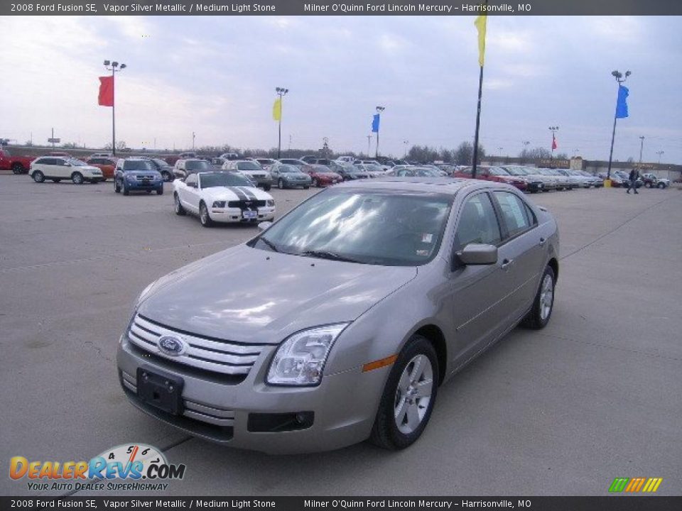 2008 Ford Fusion SE Vapor Silver Metallic / Medium Light Stone Photo #7