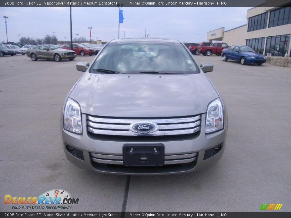 2008 Ford Fusion SE Vapor Silver Metallic / Medium Light Stone Photo #8