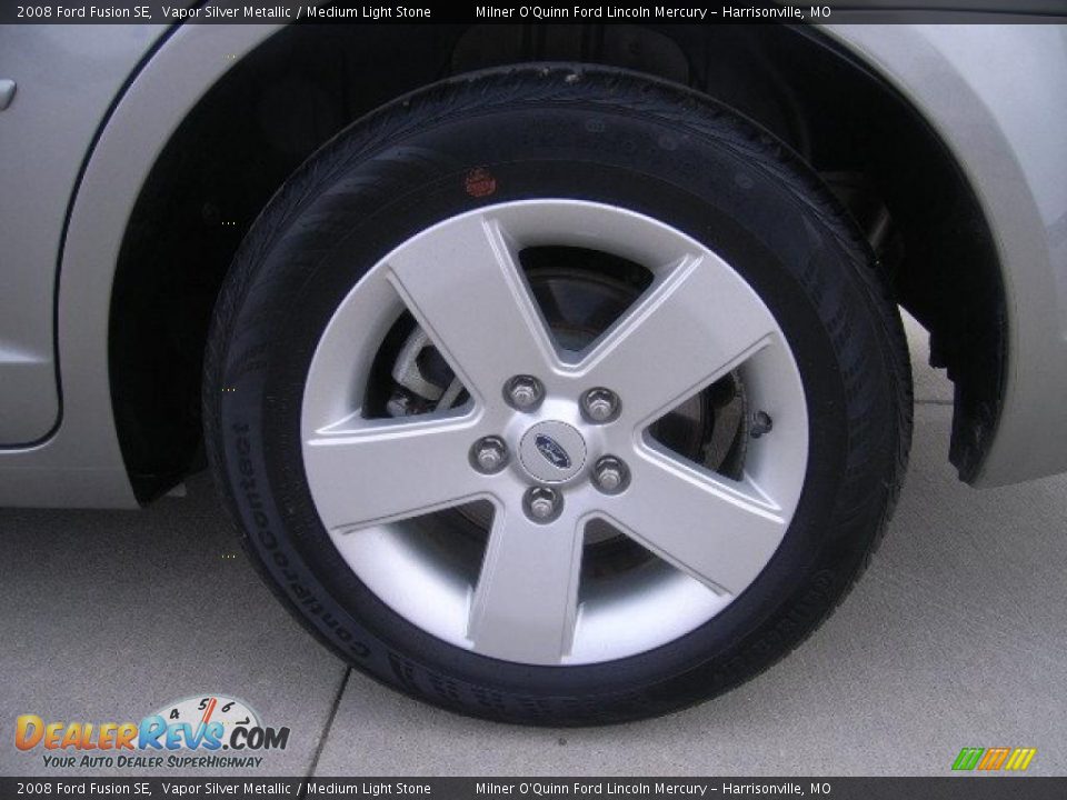 2008 Ford Fusion SE Vapor Silver Metallic / Medium Light Stone Photo #9