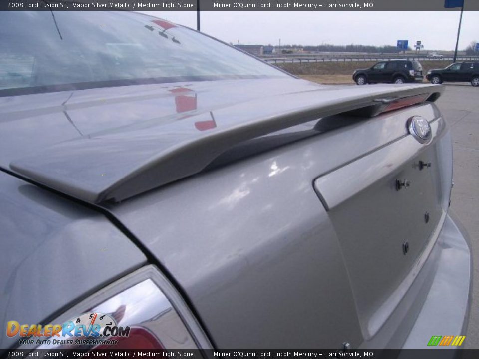 2008 Ford Fusion SE Vapor Silver Metallic / Medium Light Stone Photo #10