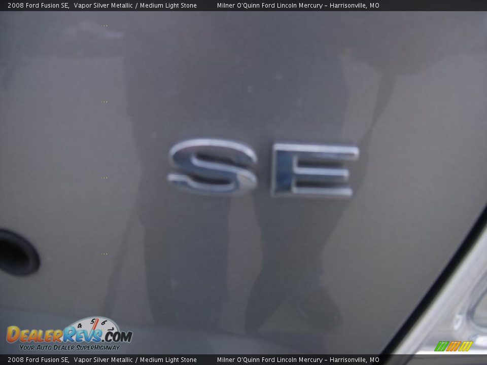 2008 Ford Fusion SE Vapor Silver Metallic / Medium Light Stone Photo #12