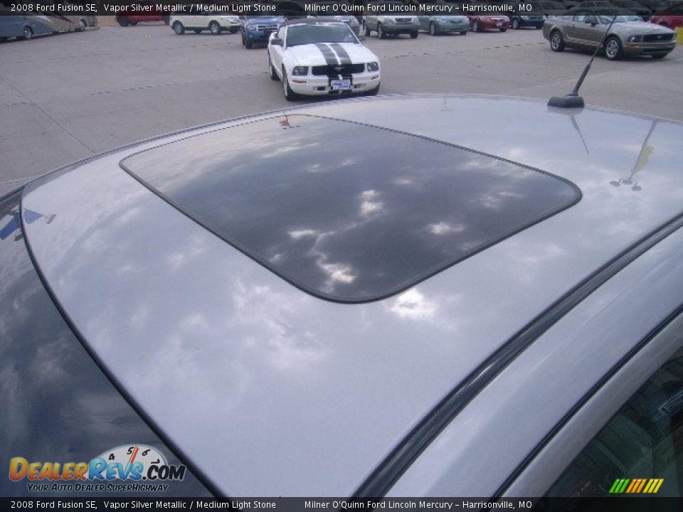 2008 Ford Fusion SE Vapor Silver Metallic / Medium Light Stone Photo #14