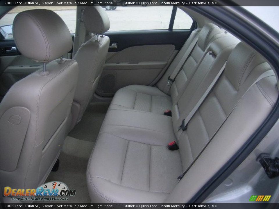 2008 Ford Fusion SE Vapor Silver Metallic / Medium Light Stone Photo #16