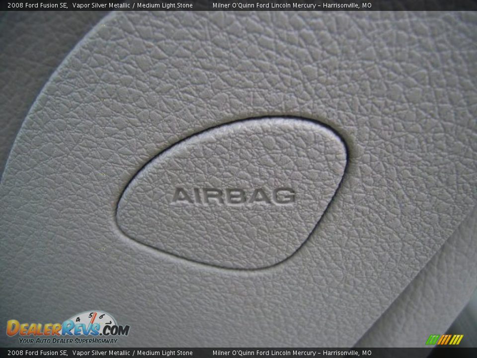 2008 Ford Fusion SE Vapor Silver Metallic / Medium Light Stone Photo #17