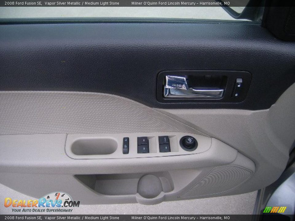 2008 Ford Fusion SE Vapor Silver Metallic / Medium Light Stone Photo #24