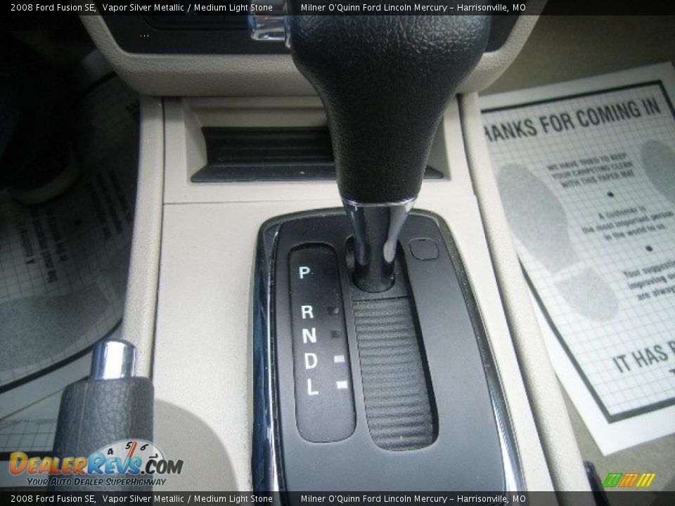 2008 Ford Fusion SE Vapor Silver Metallic / Medium Light Stone Photo #27