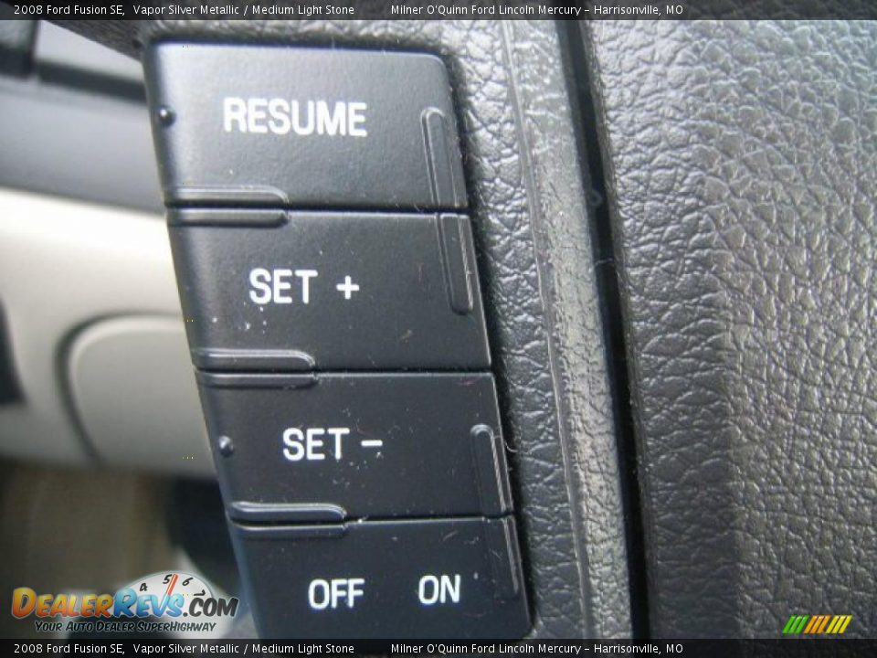 2008 Ford Fusion SE Vapor Silver Metallic / Medium Light Stone Photo #29