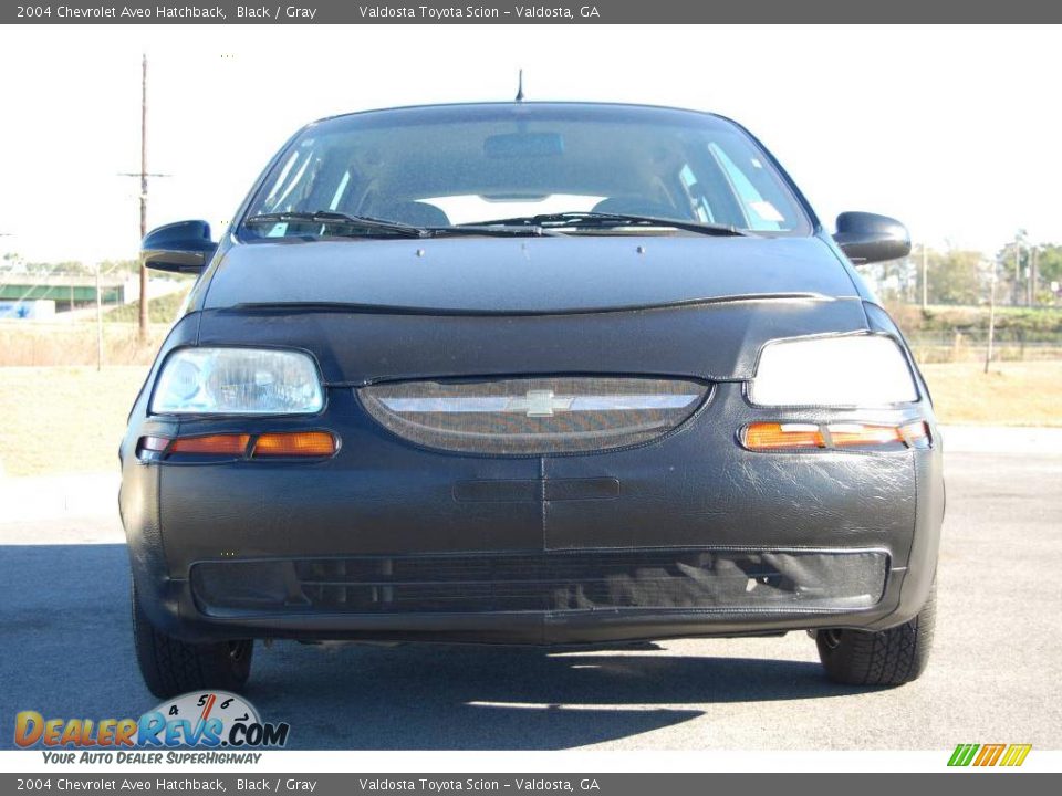 2004 Chevrolet Aveo Hatchback Black / Gray Photo #2