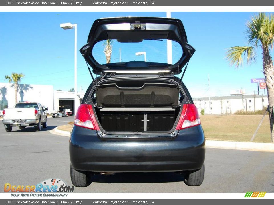 2004 Chevrolet Aveo Hatchback Black / Gray Photo #5