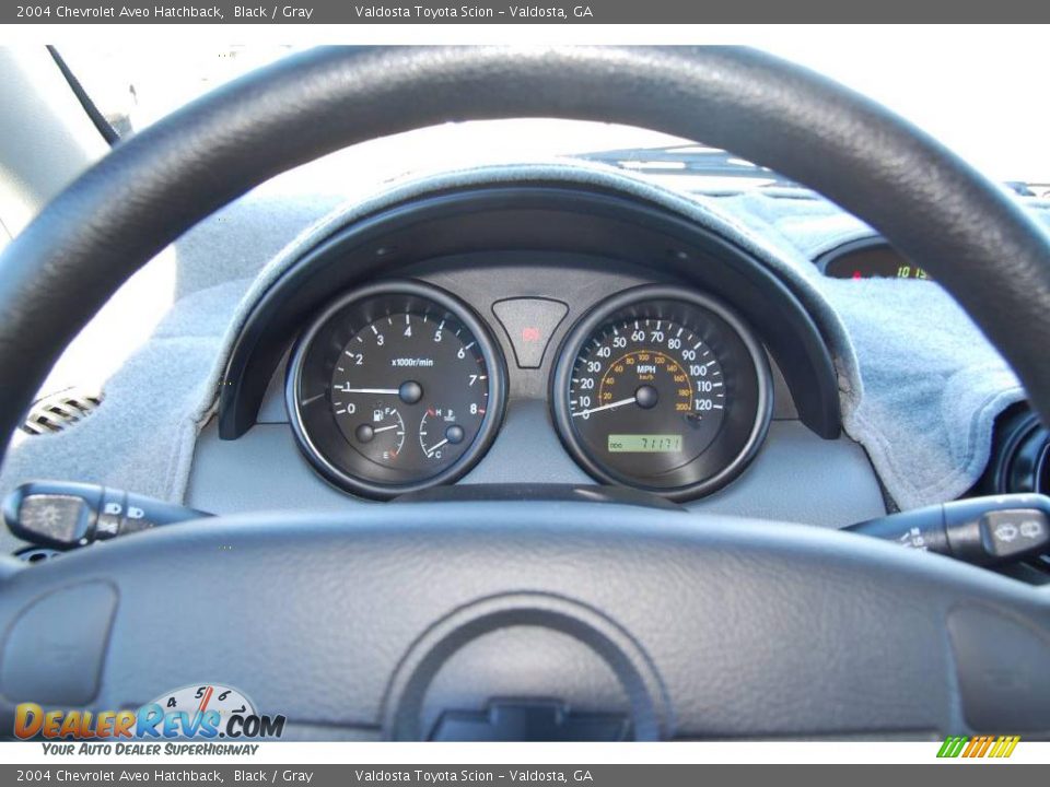2004 Chevrolet Aveo Hatchback Black / Gray Photo #8