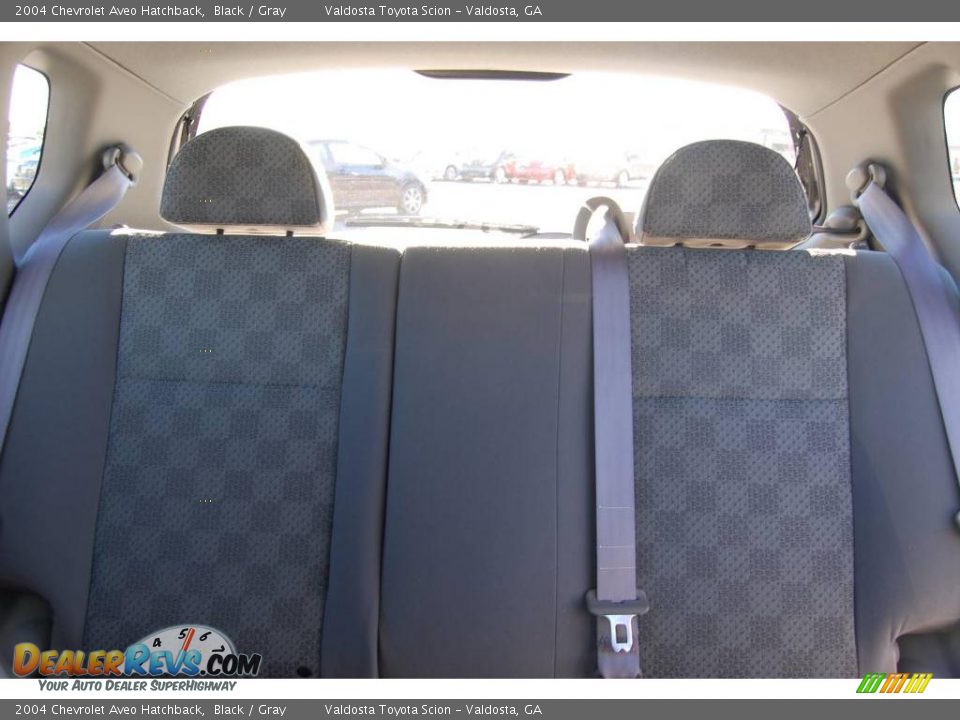 2004 Chevrolet Aveo Hatchback Black / Gray Photo #12