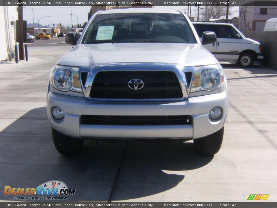 2007 Toyota Tacoma V6 SR5 PreRunner Double Cab Silver Streak Mica / Graphite Gray Photo #2