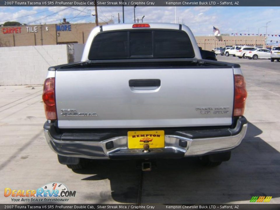 2007 Toyota Tacoma V6 SR5 PreRunner Double Cab Silver Streak Mica / Graphite Gray Photo #5