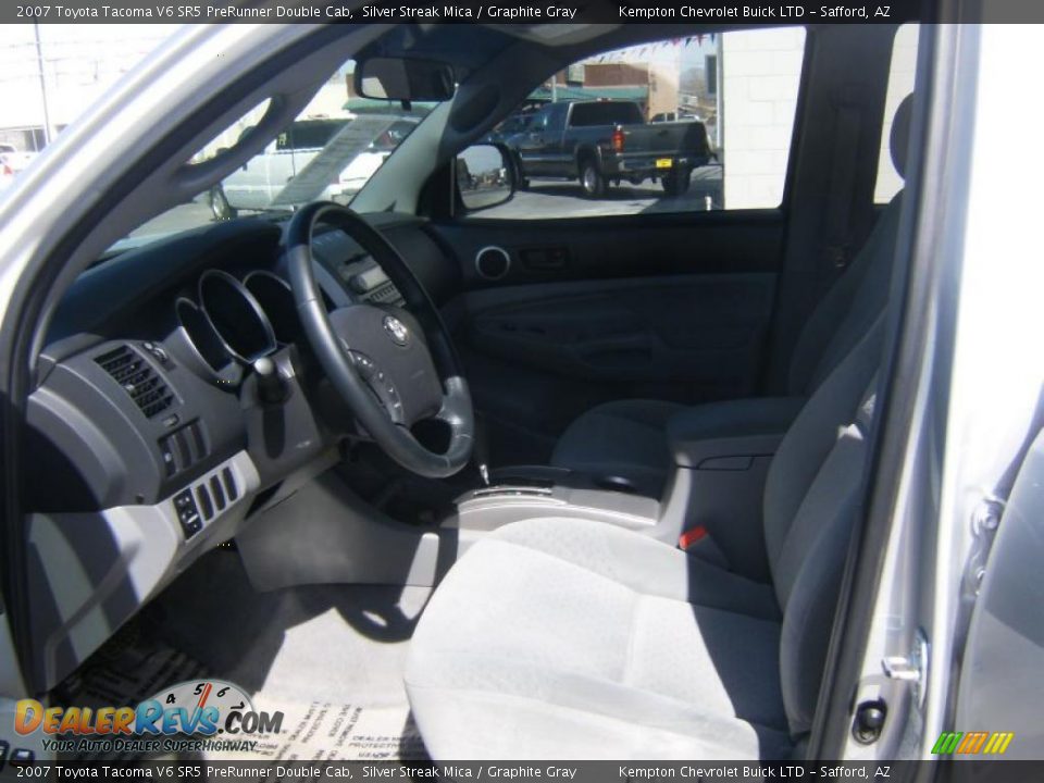 2007 Toyota Tacoma V6 SR5 PreRunner Double Cab Silver Streak Mica / Graphite Gray Photo #13