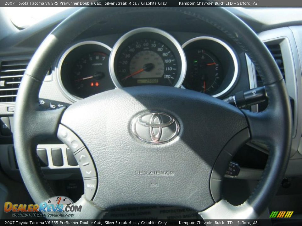 2007 Toyota Tacoma V6 SR5 PreRunner Double Cab Silver Streak Mica / Graphite Gray Photo #15