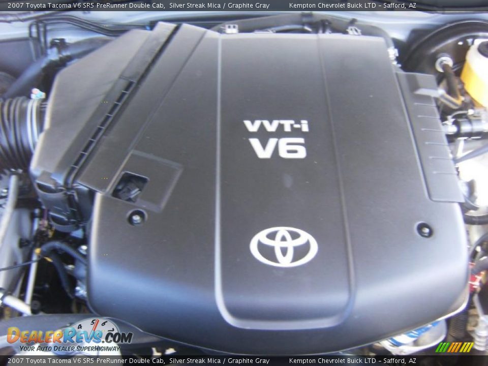 2007 Toyota Tacoma V6 SR5 PreRunner Double Cab Silver Streak Mica / Graphite Gray Photo #26