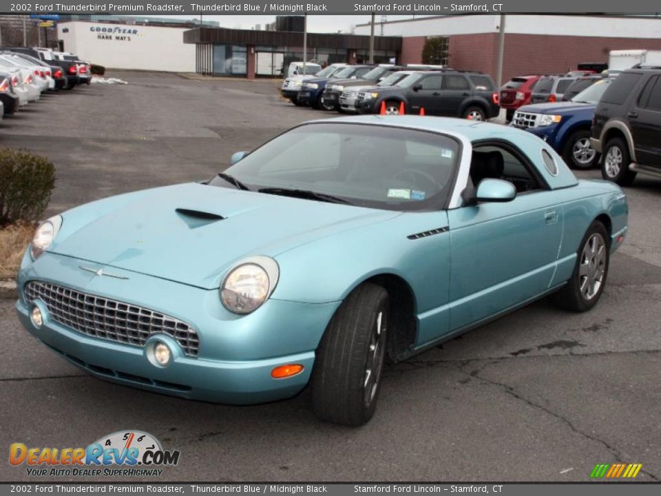 2002 Ford Thunderbird Premium Roadster Thunderbird Blue / Midnight Black Photo #1