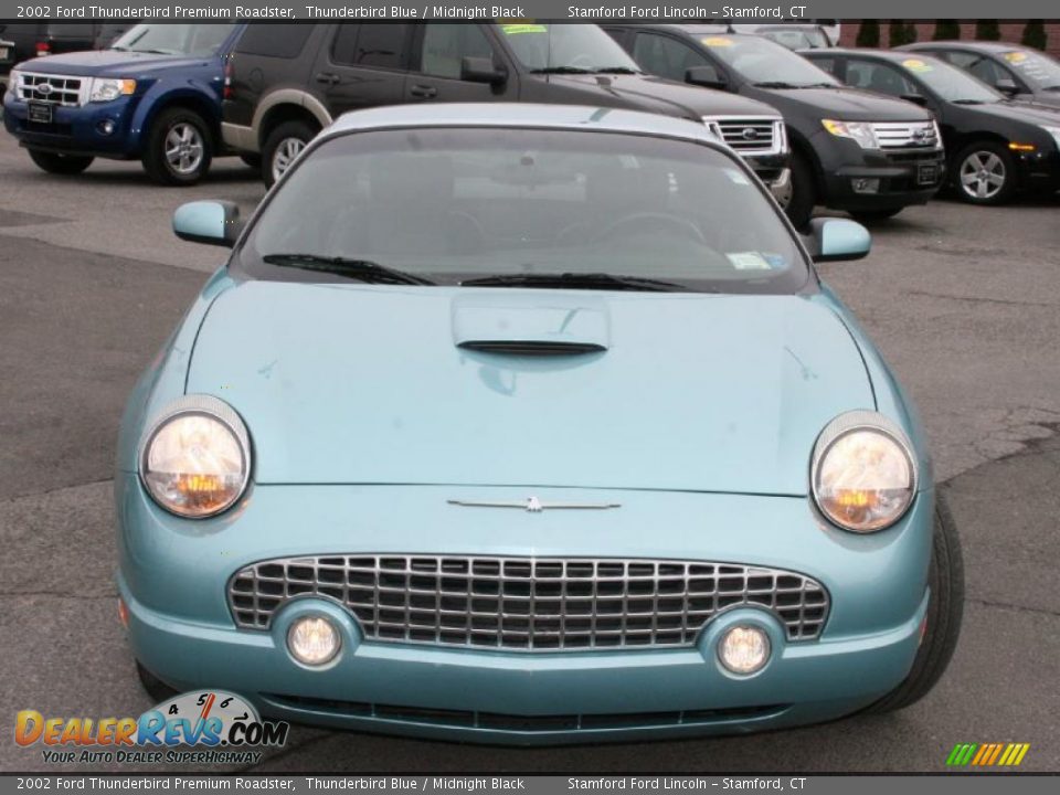 2002 Ford Thunderbird Premium Roadster Thunderbird Blue / Midnight Black Photo #2