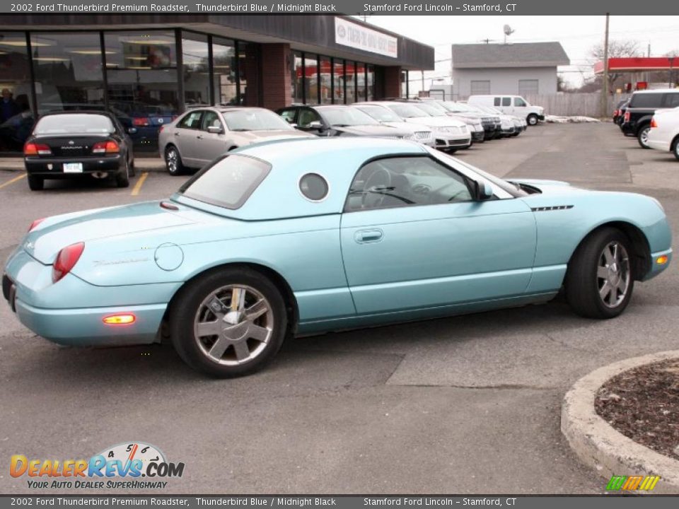 2002 Ford Thunderbird Premium Roadster Thunderbird Blue / Midnight Black Photo #4