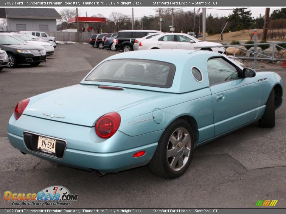 2002 Ford Thunderbird Premium Roadster Thunderbird Blue / Midnight Black Photo #5