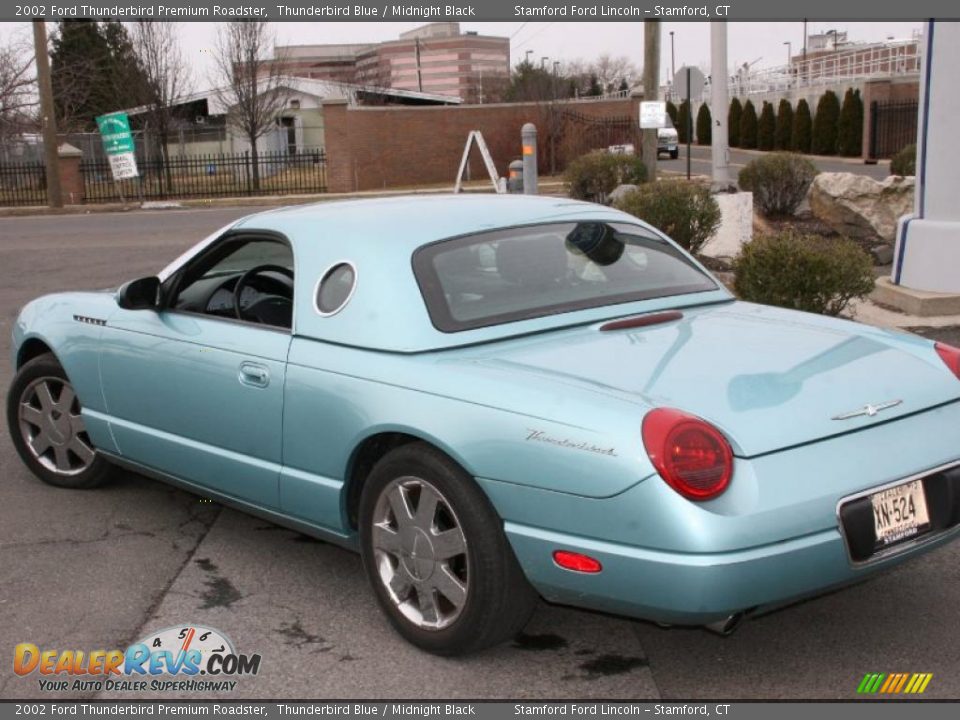 2002 Ford Thunderbird Premium Roadster Thunderbird Blue / Midnight Black Photo #8