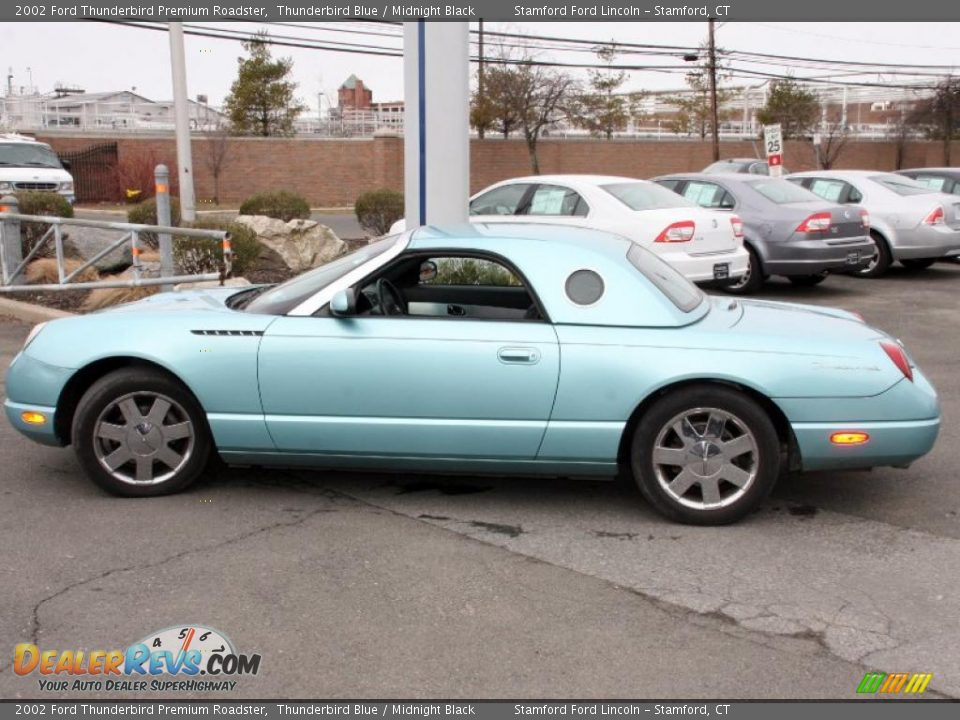 2002 Ford Thunderbird Premium Roadster Thunderbird Blue / Midnight Black Photo #9